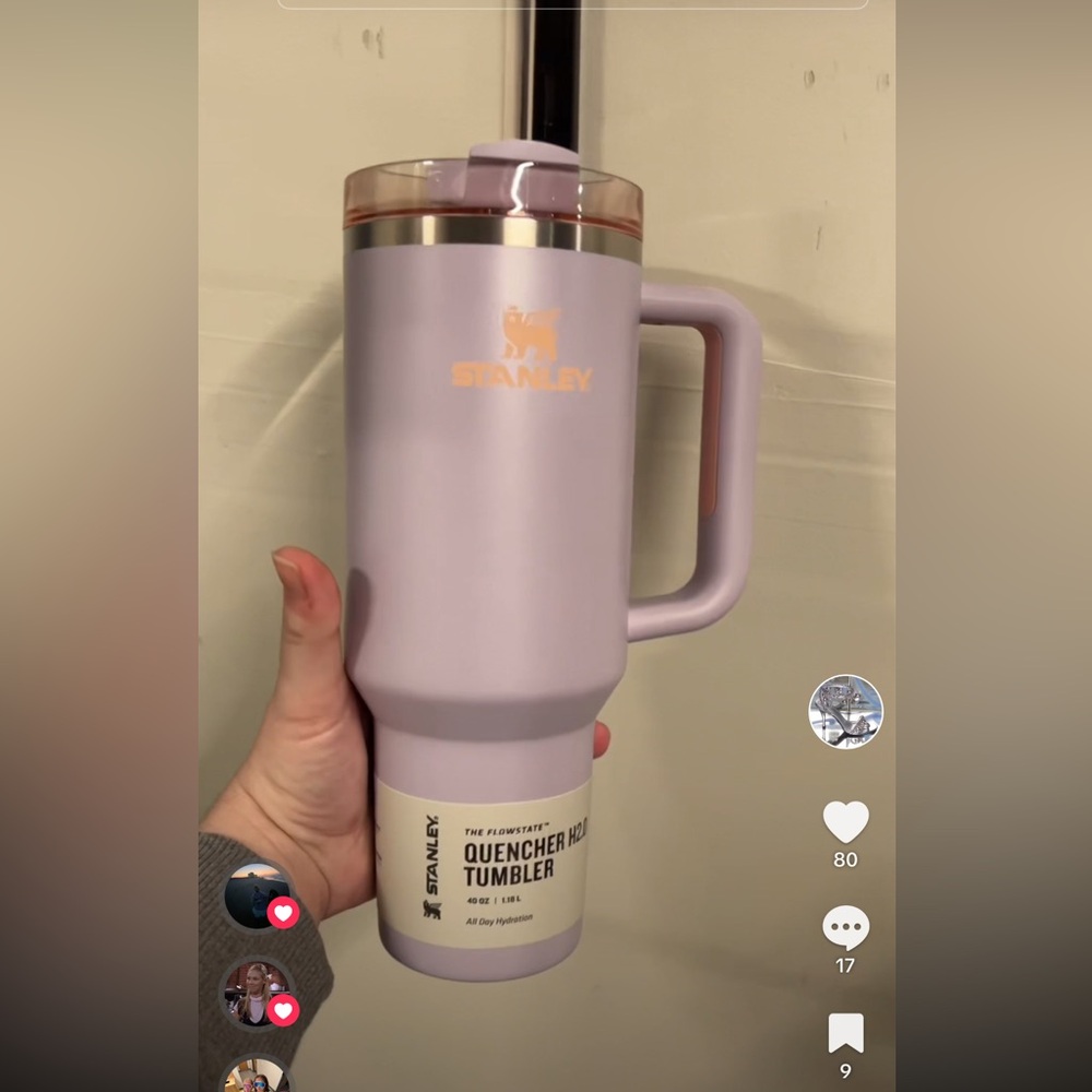 Stanley NORDSTROM EXCLUSIVE Orchid Glimmer 40oz Quencher H2.0 Flowstate Tumbler